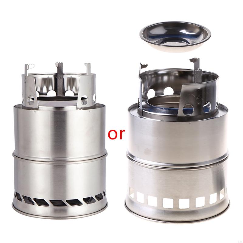 Camping Cooking Hot Plate - U1JCポータブルミニキャンプバーベキューストーブ屋外の丸いホットプレート炉木材用ホームキッチンクックコーヒーヒーターCOO