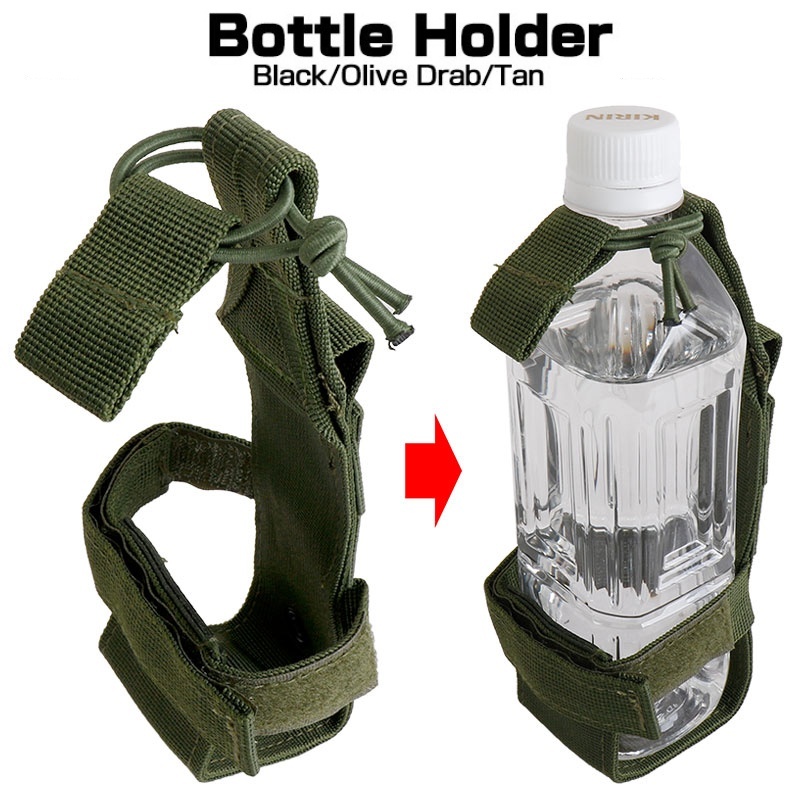 Camping Cooking Bag - Molle 水ボトルホルダーベルトナイロンバッグアウトドア旅行乗馬キャンプハイキング狩猟アクセサリー水筒ケトルキャリアポーチ
