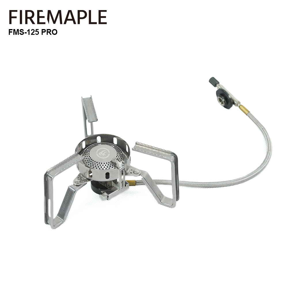 Camping Cooking Gazebo - ファイヤーマプル防風スプリットガスバーナー、軽量機器、点火装置、屋外ハイキングとキャンプ、3240w、FMS-125PRO