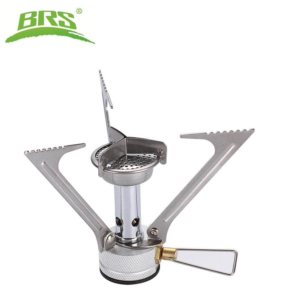 Camping Cooking Propane - をbrs屋外キャンプストーブポータブルミニガスストーブ銅マグナリウム合金ガスストーブ87グラム