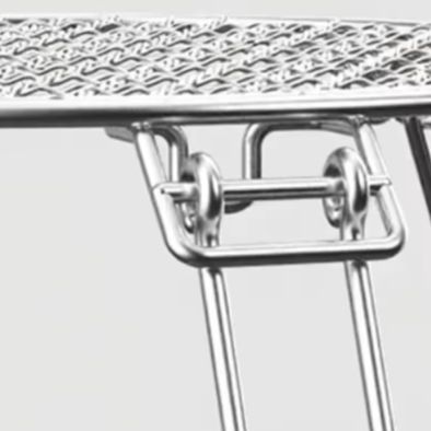 Camping Cooking Grate - キャンプ用BBQグリルグリッド 折りたたみ式ステンレス鋼製屋外調理用グリッド 脚付き 屋外ストーブ＆アクセサリー