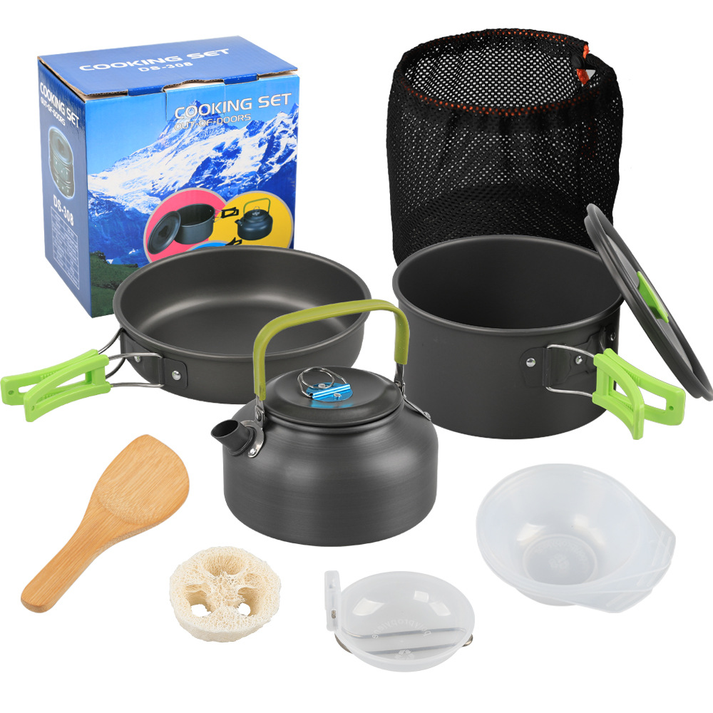Camping Cooking Set Ds 308 - キャンプ用調理器具セット 合金製調理器具セット DS-308 コンビネーションセット