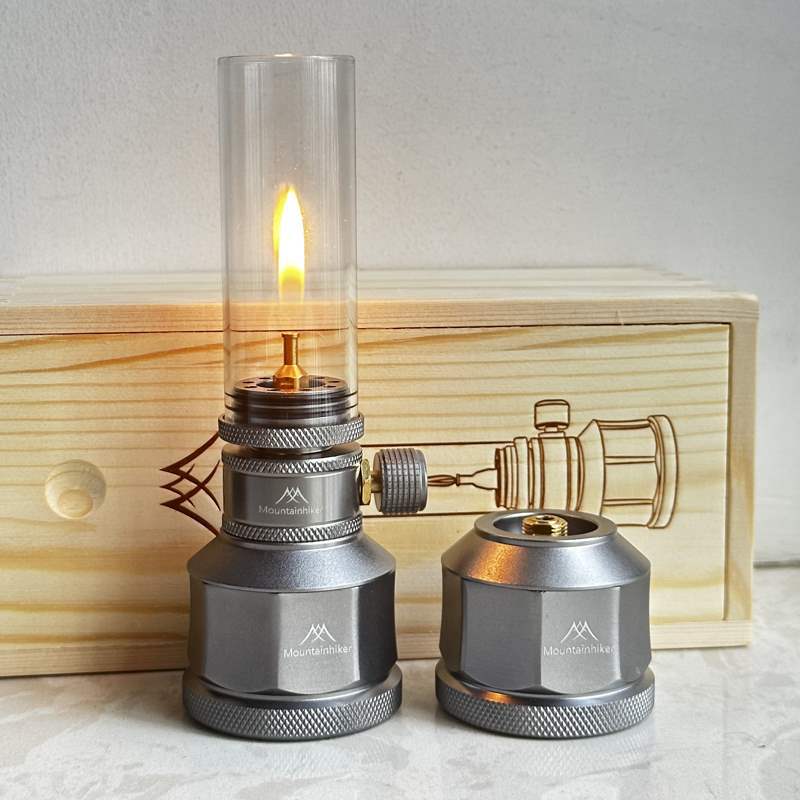 Camping Cooking Gazebo - キャンプ用ガスランプ ポータブル 小型 吊り下げ式 ガラスガスランタン ミニ