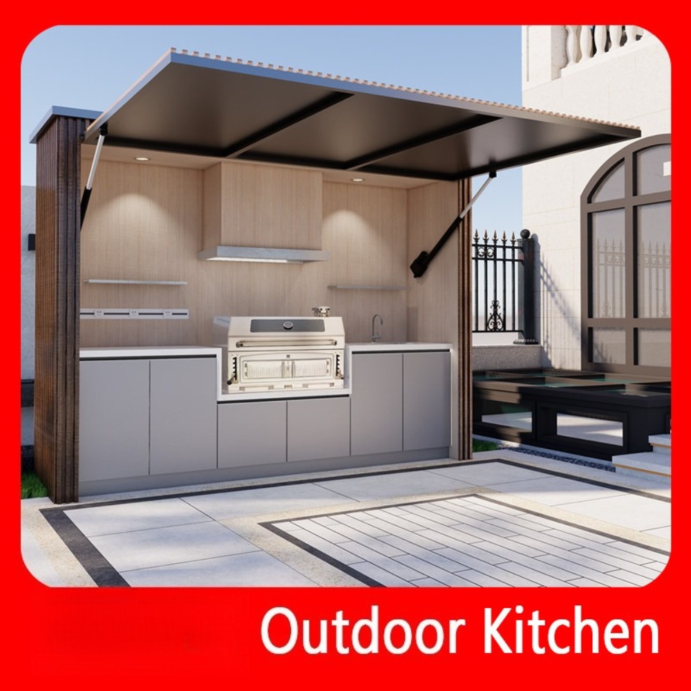 Camping Cooking Dining Set - # モバイル屋外キッチンアイランド折りたたみ式BBQグリルステーション多機能ガーデン調理カート（別荘パティオ＆キャンプ用）
