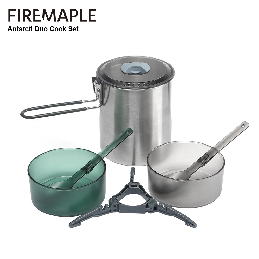 Camping Cooking And Dining Set - Fire-Maple Antarcti Duo キャンプクッキングセット 1.6L ステンレスポット