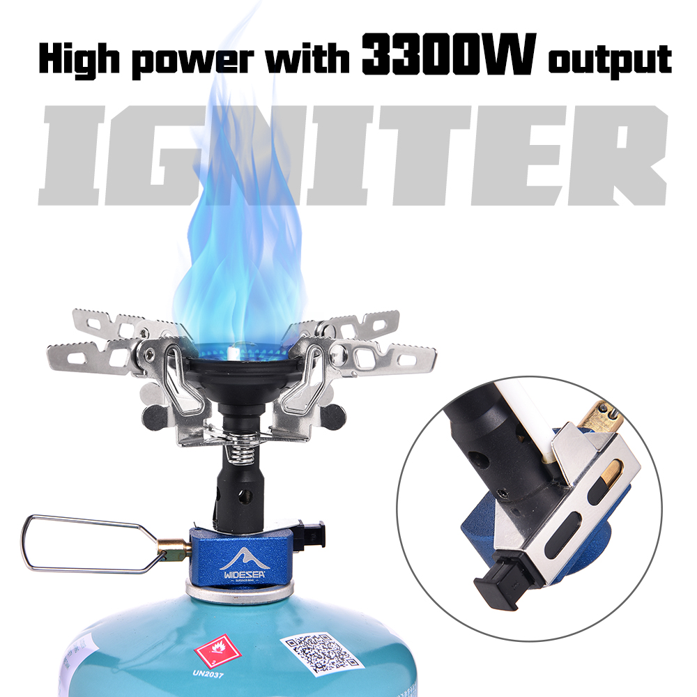 Camping Cooking Gazebo - 屋外キャンプ用ガスバーナー アウトドアストーブ 3300W イグナイター付き キャンプ用品 ポータブル