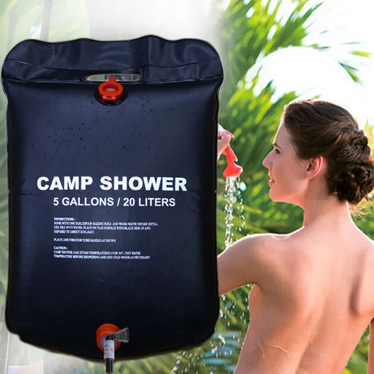 Camping Cooking Bag - 20Lソーラーシャワーバッグ ポータブルキャンプシャワーセット ハイキング/キャンプ/屋外用 水加熱ソリューション