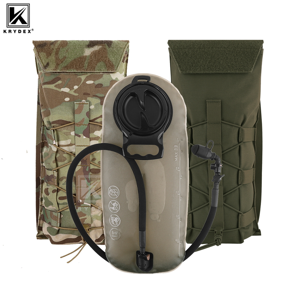 Camping Cooking Bag - KRYDEX タクティカル 3L ハイドレーションモールパック 100oz ウォーターブラダーポーチバッグ
