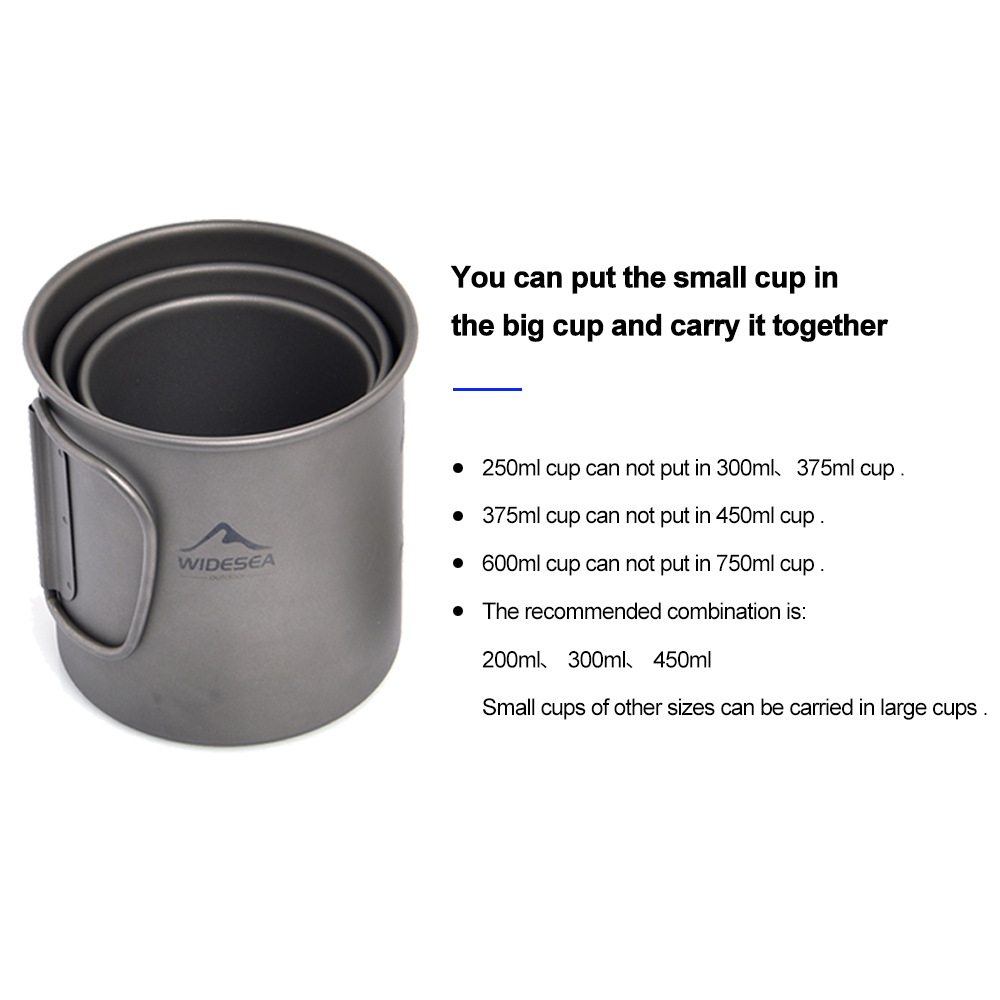 ワイドシーキャンプマグチタンカップ観光食器ピクニック用品アウ - Camping Cooking And Dining Set のレビューと価格