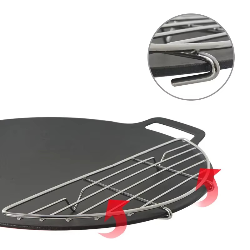 屋外バーベキューネットスチームラックステンレス鋼キャンプバー - Camping Cooking Griddle のレビューと価格
