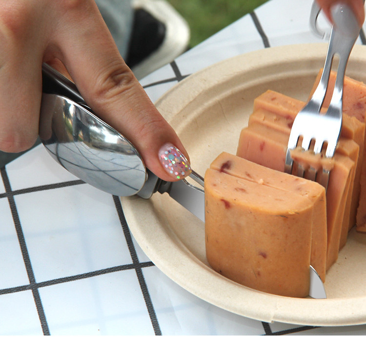 多機能キャンプフォークスプーンセットポータブル折りたたみナイ - Camping Cooking And Dining Set のレビューと価格