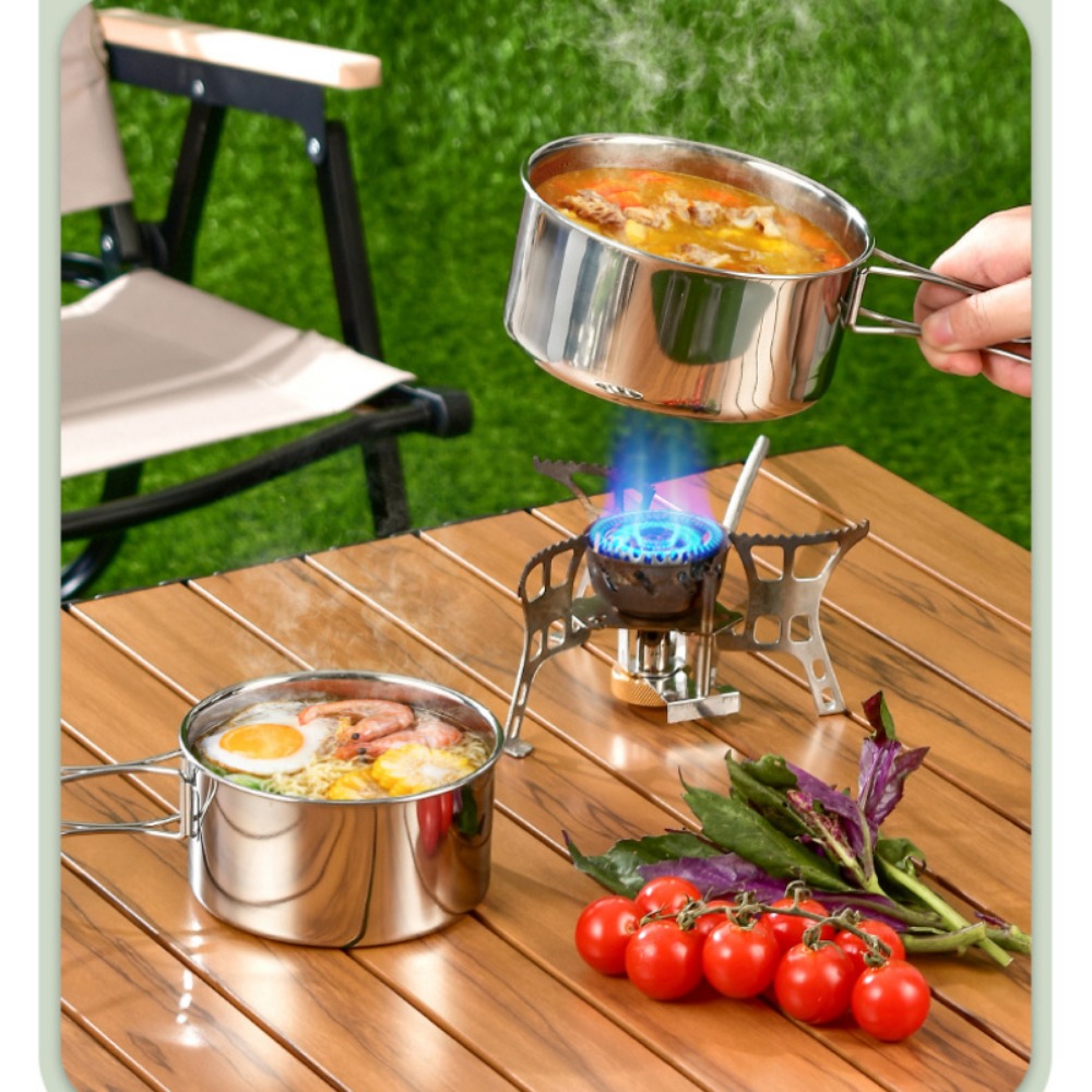 12 個アドベンチャーキャンプクックセットキャンプ鍋とフライ - Camping Cooking Pots And Pans Set のレビューと価格