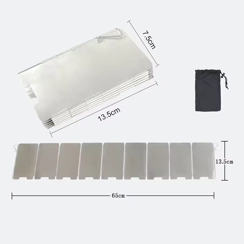 アウトドアストーブ風防 キャンプ用風よけ 9枚プレート 折り - Camping Cooking Gazebo のレビューと価格