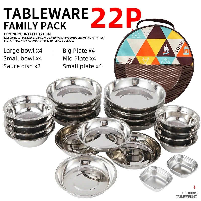 キャンプ料理ポータブルダイニングプレートセット、アウトドアキ - Camping Cooking Dining Set のレビューと価格