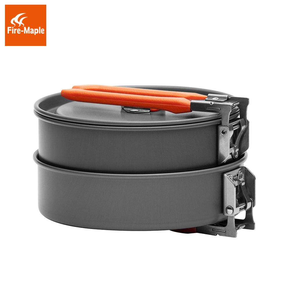 ファイヤーマプル祭1屋外キャンプハイキング調理器具バックパッ - Camping Cooking Pots And Pans Set のレビューと価格