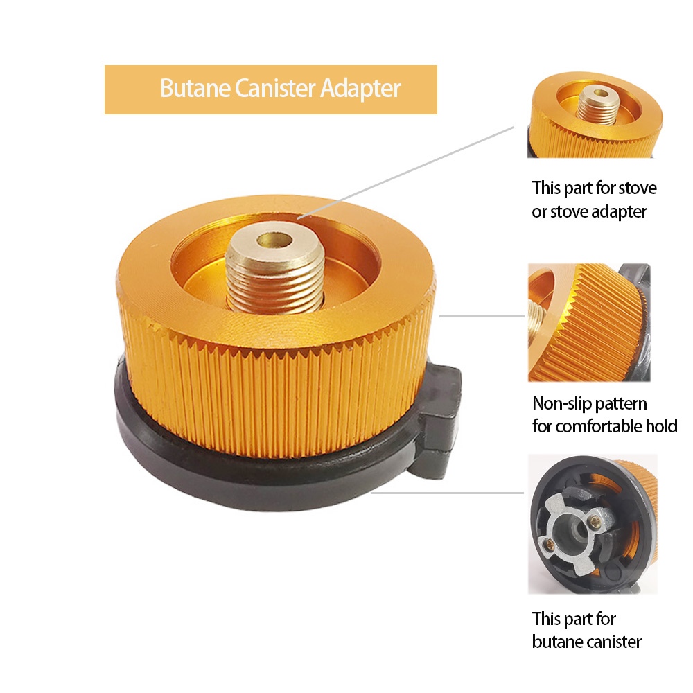 1Pc キャンプストーブアダプターコンバータブタンキャニスタ - Camping Cooking Propane のレビューと価格