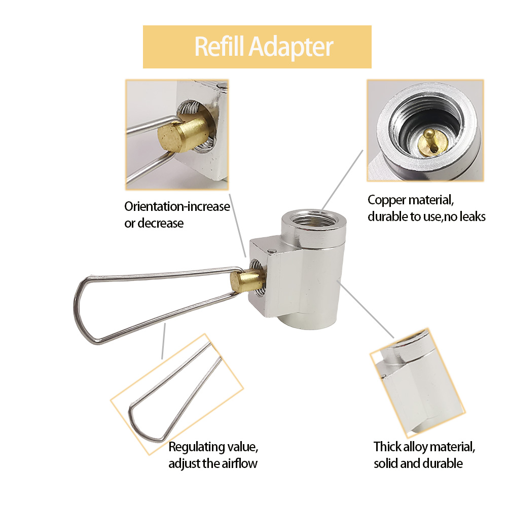 1Pc キャンプストーブアダプターコンバータブタンキャニスタ - Camping Cooking Propane のレビューと価格