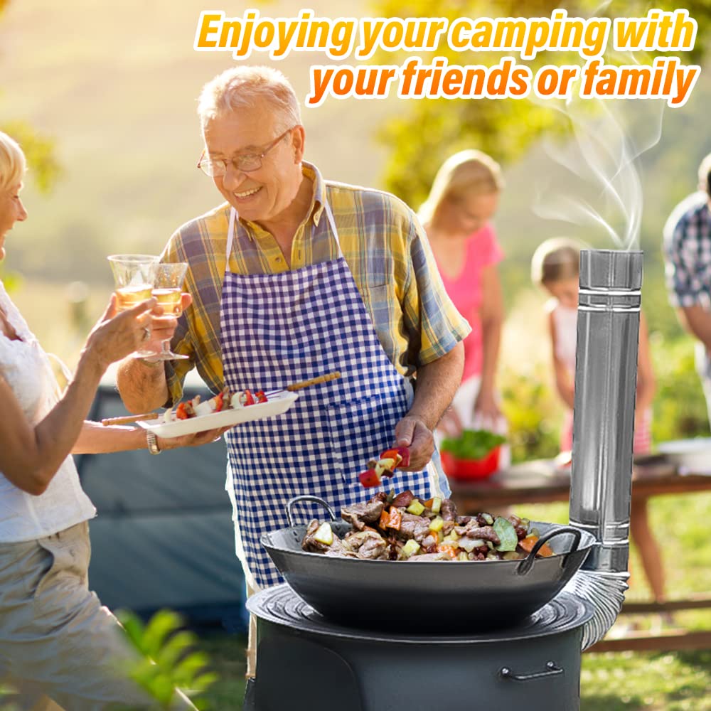 ポータブルで取り外し可能な薪ストーブ,バーベキュー,ピクニッ - Camping Cooking Hot Plate のレビューと価格