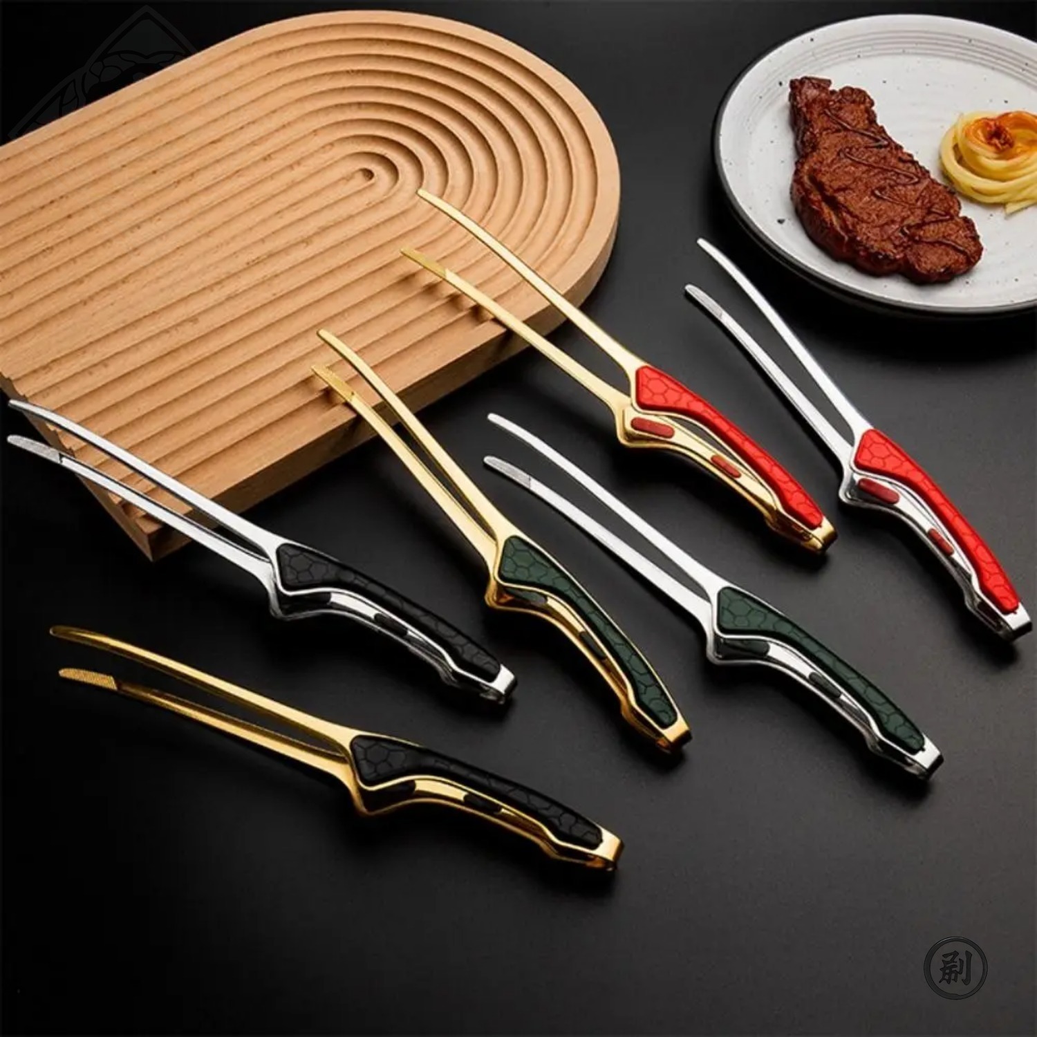 304ステンレス製キッチン用トング、滑り止め快適グリップ付き - Camping Cooking Grate のレビューと価格