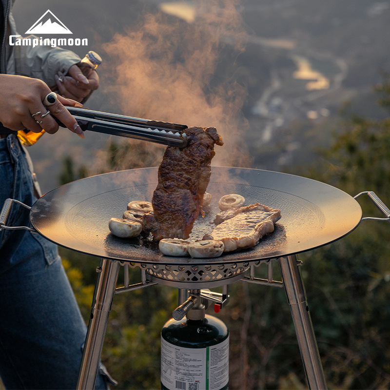 CAMPINGMOON GRW-45F 大型3層スチール製ノ - Camping Cooking Griddle のレビューと価格