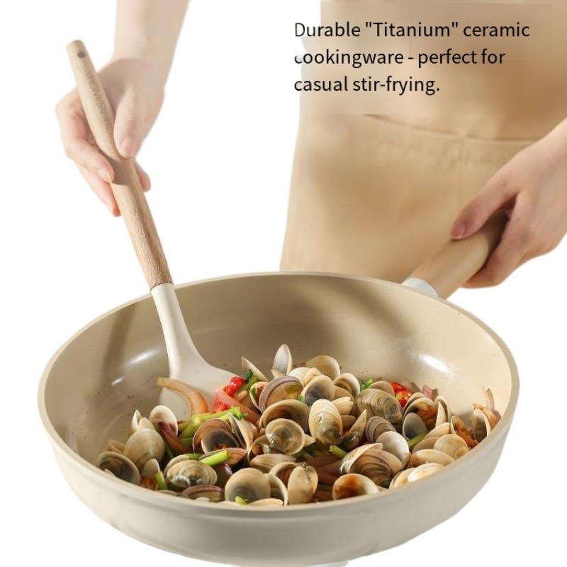 ゲリング中国製格安ホワイトチタンセラミックキッチンパンと鍋卸 - Camping Cooking Pots And Pans Set のレビューと価格