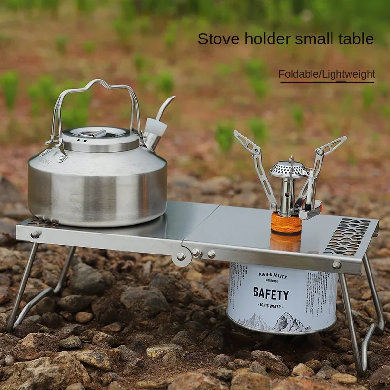 屋外ポータブルミニティーテーブルステンレス鋼スプライシング折 - Camping Cooking Griddle のレビューと価格