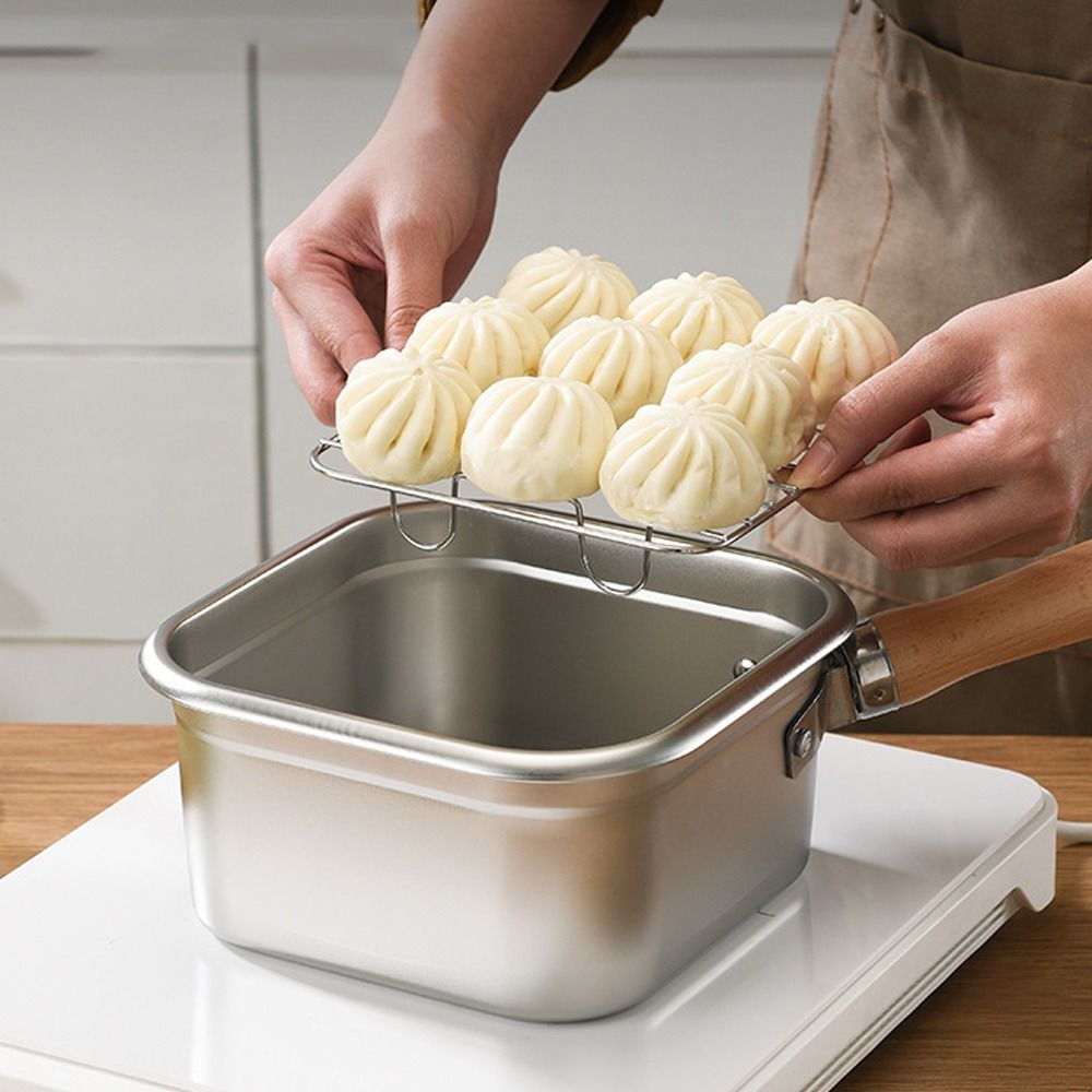 ポータブルステンレス鋼フライパン正方形ノンスティック調理鍋バ - Camping Cooking Pots And Pans Set のレビューと価格