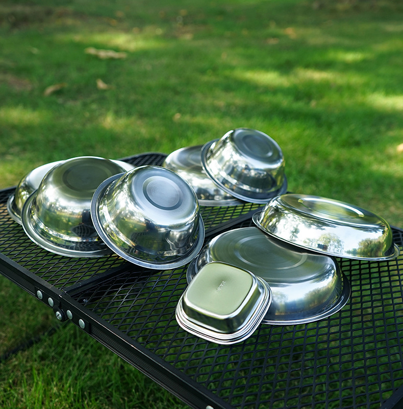 キャンププレート22枚セット,ポータブル,セルフ駆動,プレー - Camping Cooking Dining Set のレビューと価格