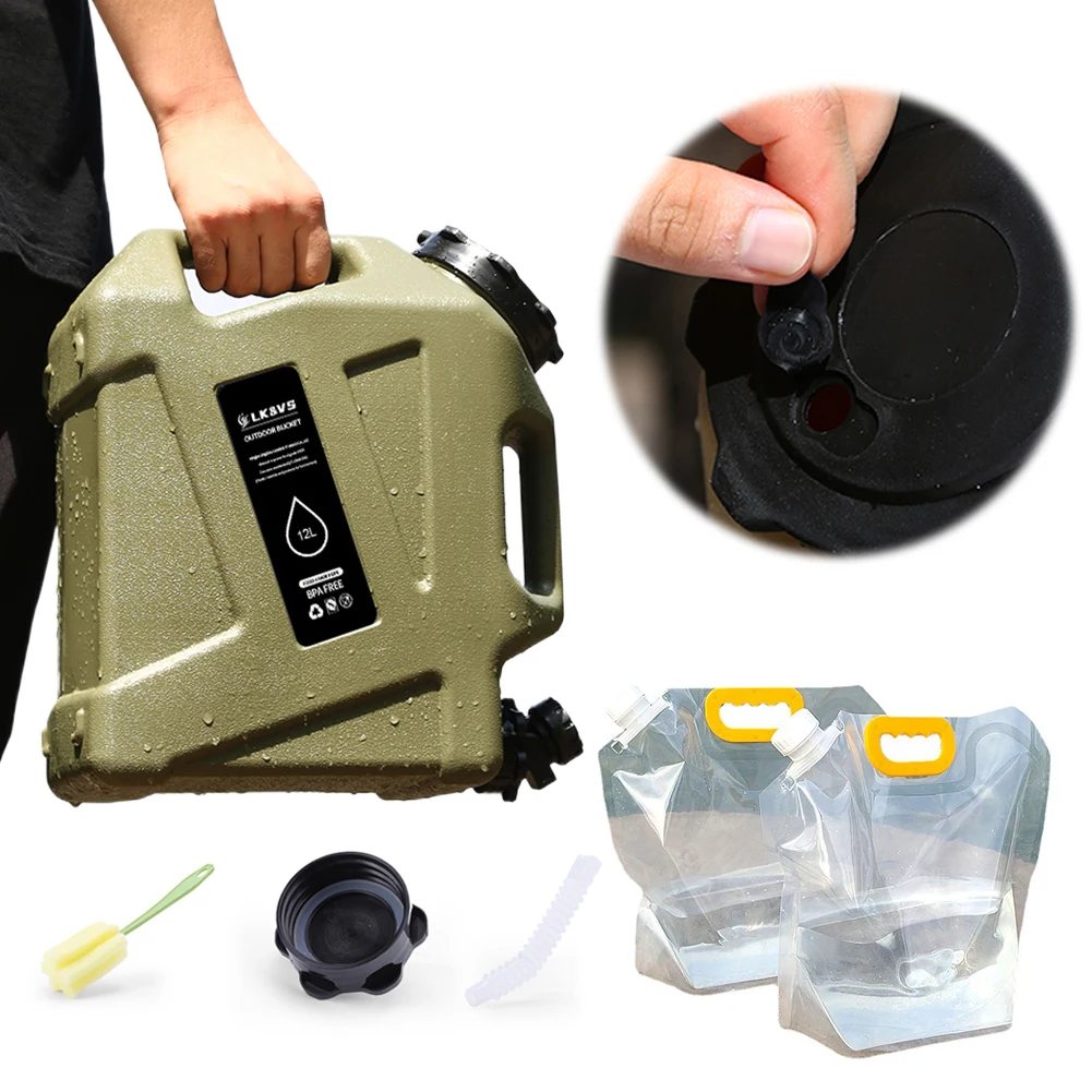 ポータブル飲料水バケツ,容量11 l,12 l,5.5 l, - Camping Cooking And Drinking のレビューと価格