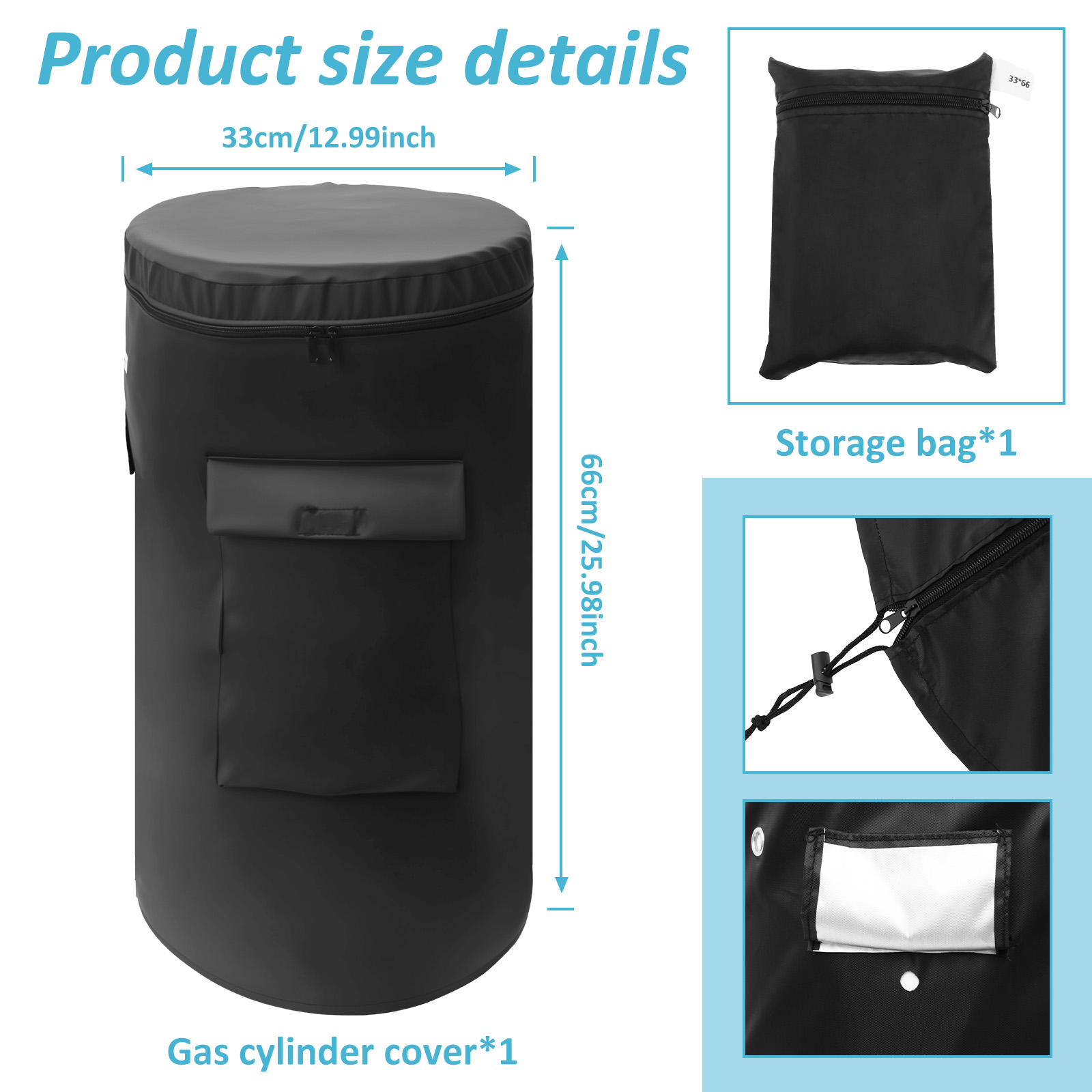 オックスフォード布プロパンタンクカバー通気性のある巾着底ガス - Camping Cooking Propane のレビューと価格