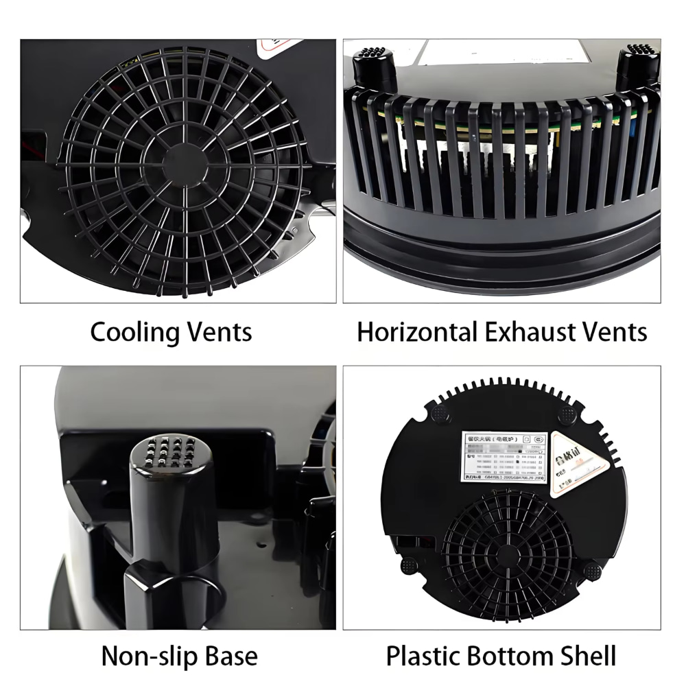 誘導調理器 1200W 埋め込み式 RV 丸型セラミックホッ - Camping Cooking Hot Plate のレビューと価格