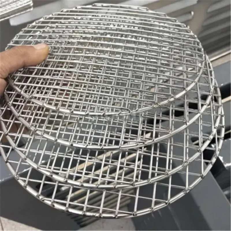 304ステンレス鋼製丸型バーベキューグリルネットメッシュラッ - Camping Cooking Grate のレビューと価格