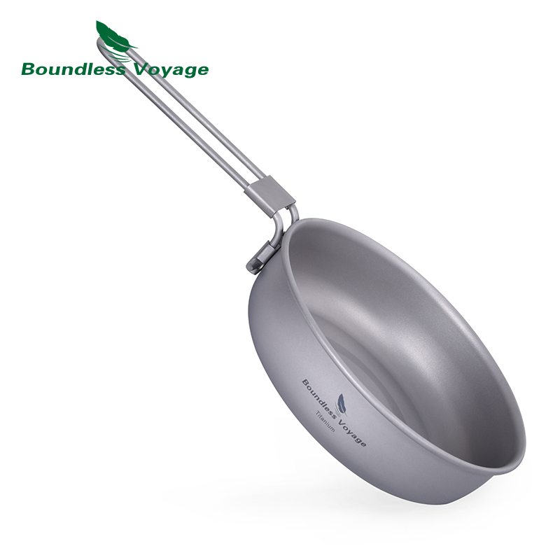 折りたたみ式ハンドル付き超軽量チタンフライパン,屋外キャンプ - Camping Cooking Griddle のレビューと価格
