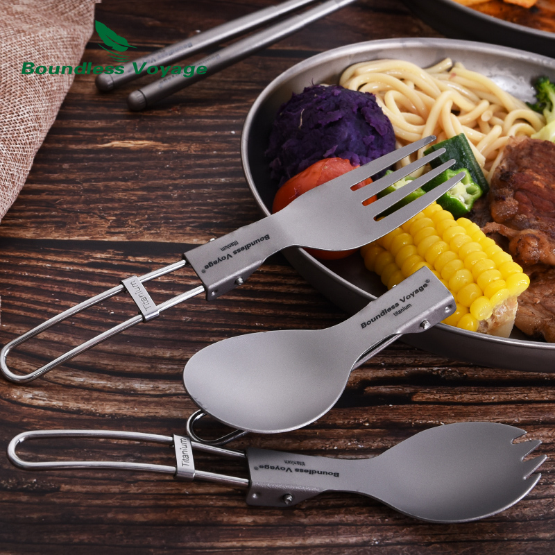 Boundless Voyage チタンキャンプカトラリー折 - Camping Cooking Disc のレビューと価格