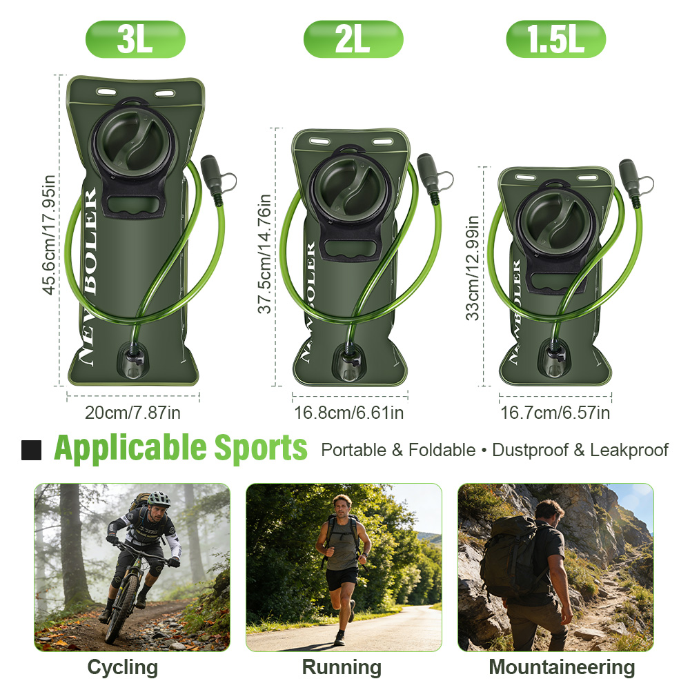ハイドレーションブラダー 1.5L/2L/3L 大容量ウォー - Camping Cooking Bag のレビューと価格