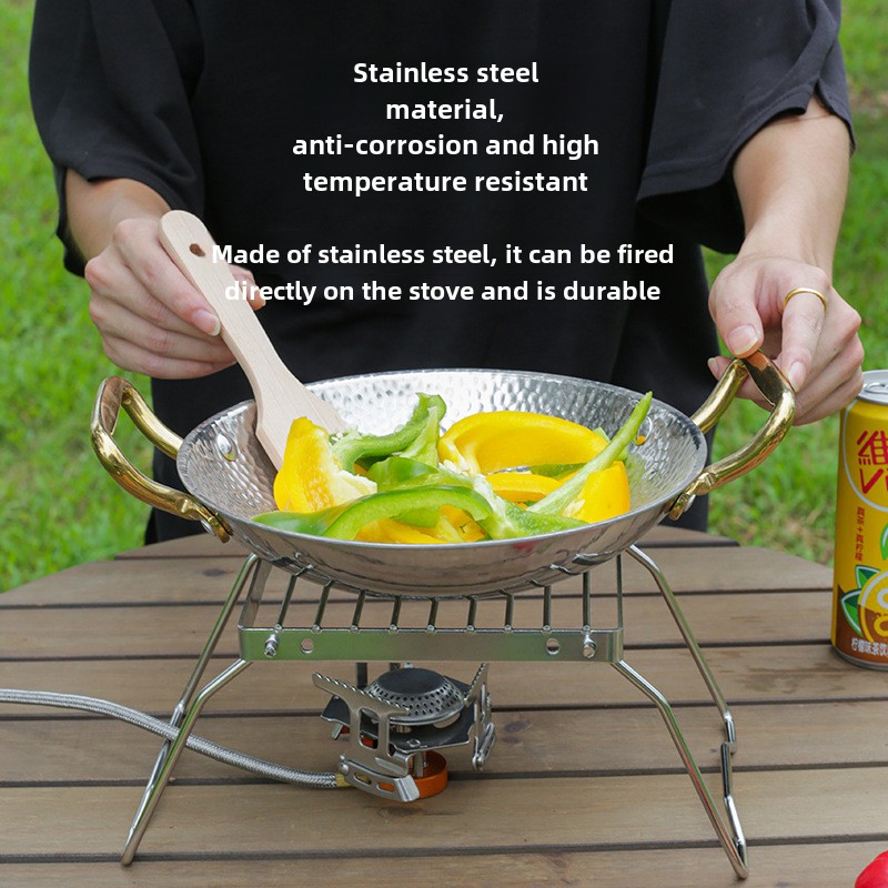 屋外夏用軽量ステンレス鋼アウトドアストーブホルダーコンパクト - Camping Cooking Grate のレビューと価格