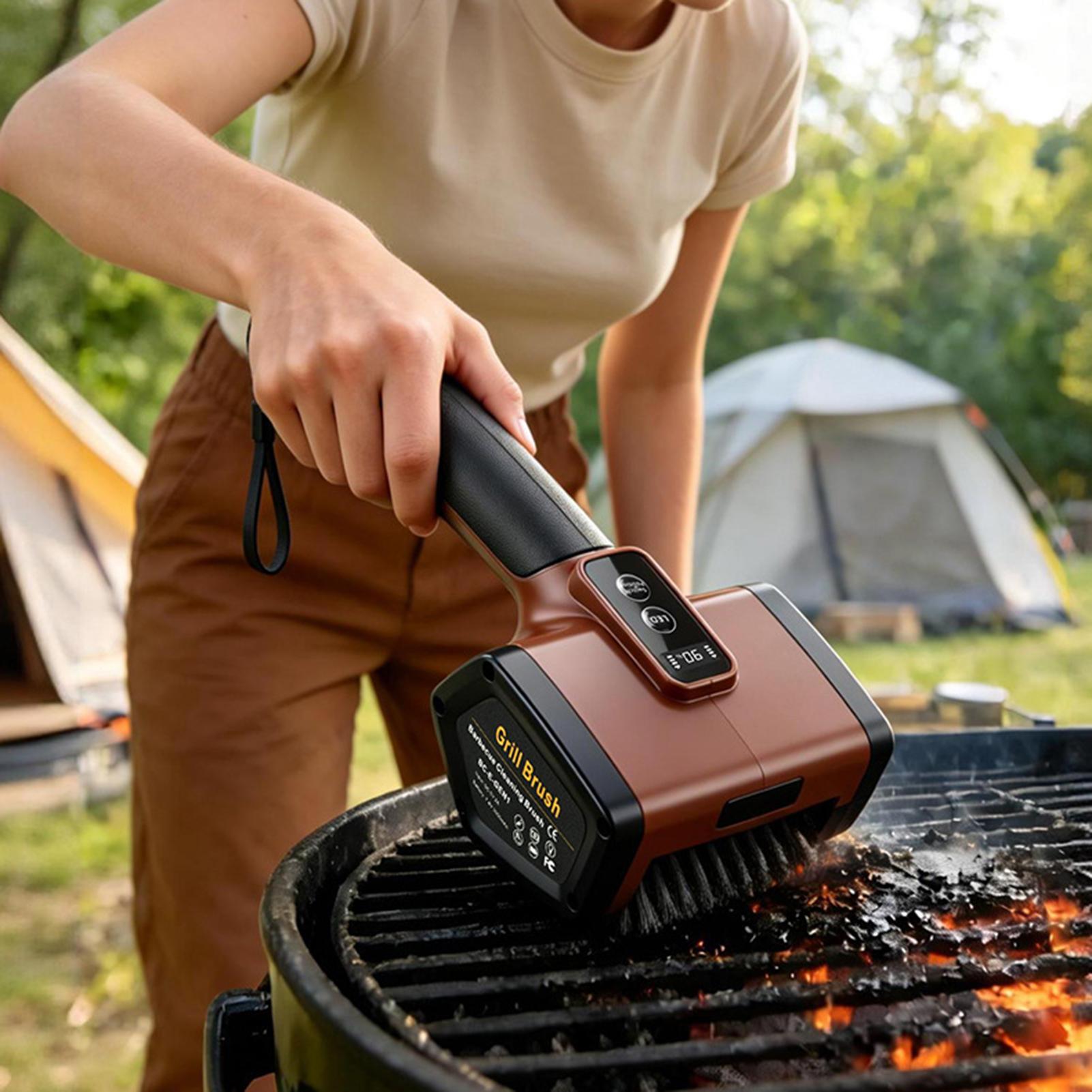 自動グリルクリーナー 3000mAh 充電式バーベキュークリ - Camping Cooking Grate のレビューと価格