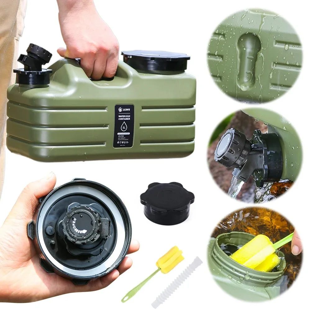 5L キャンプ用水容器 大容量屋外用ウォーターバケット ポー - Camping Cooking And Drinking のレビューと価格