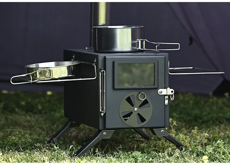 炭素鋼製ポータブル屋外調理テントストーブ、キャンプ、グリル、 - Camping Cooking And Drinking のレビューと価格