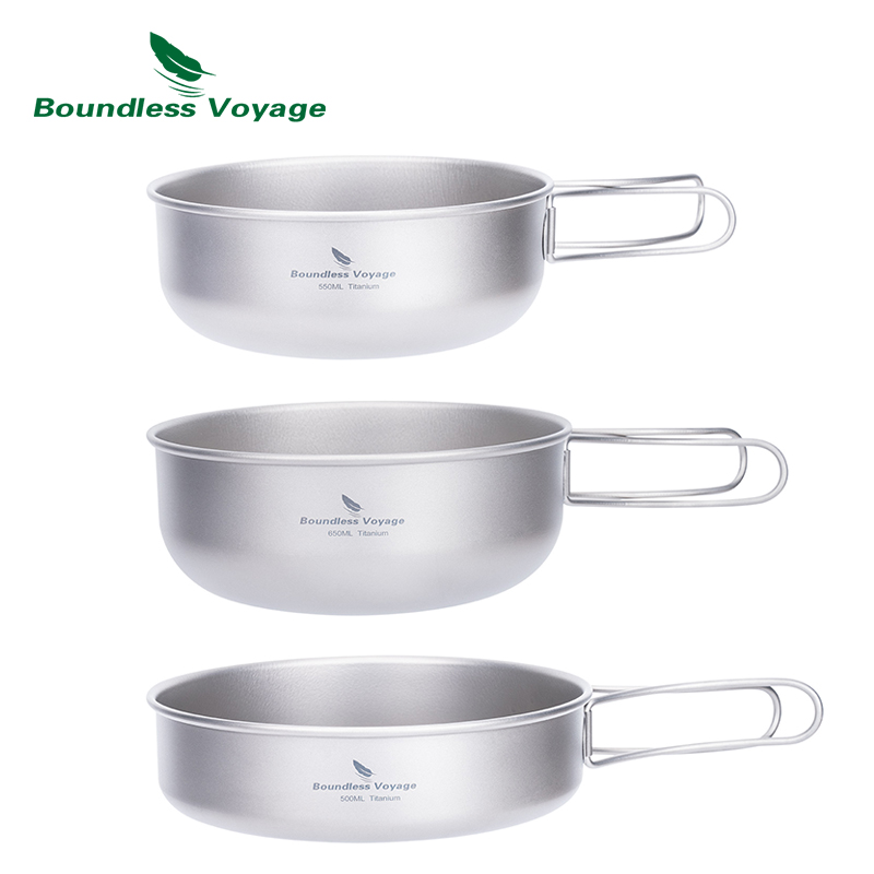 Boundless Voyage チタン製キャンプ調理器具セ - Camping Cooking Pots And Pans Set のレビューと価格