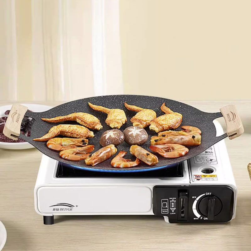    26/30/33CM屋外キャンプグリルパン韓国風マイ - Camping Cooking Griddle のレビューと価格