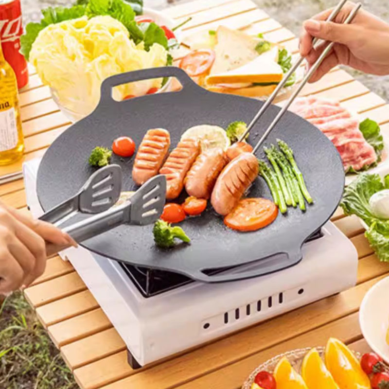    26/30/33CM屋外キャンプグリルパン韓国風マイ - Camping Cooking Griddle のレビューと価格
