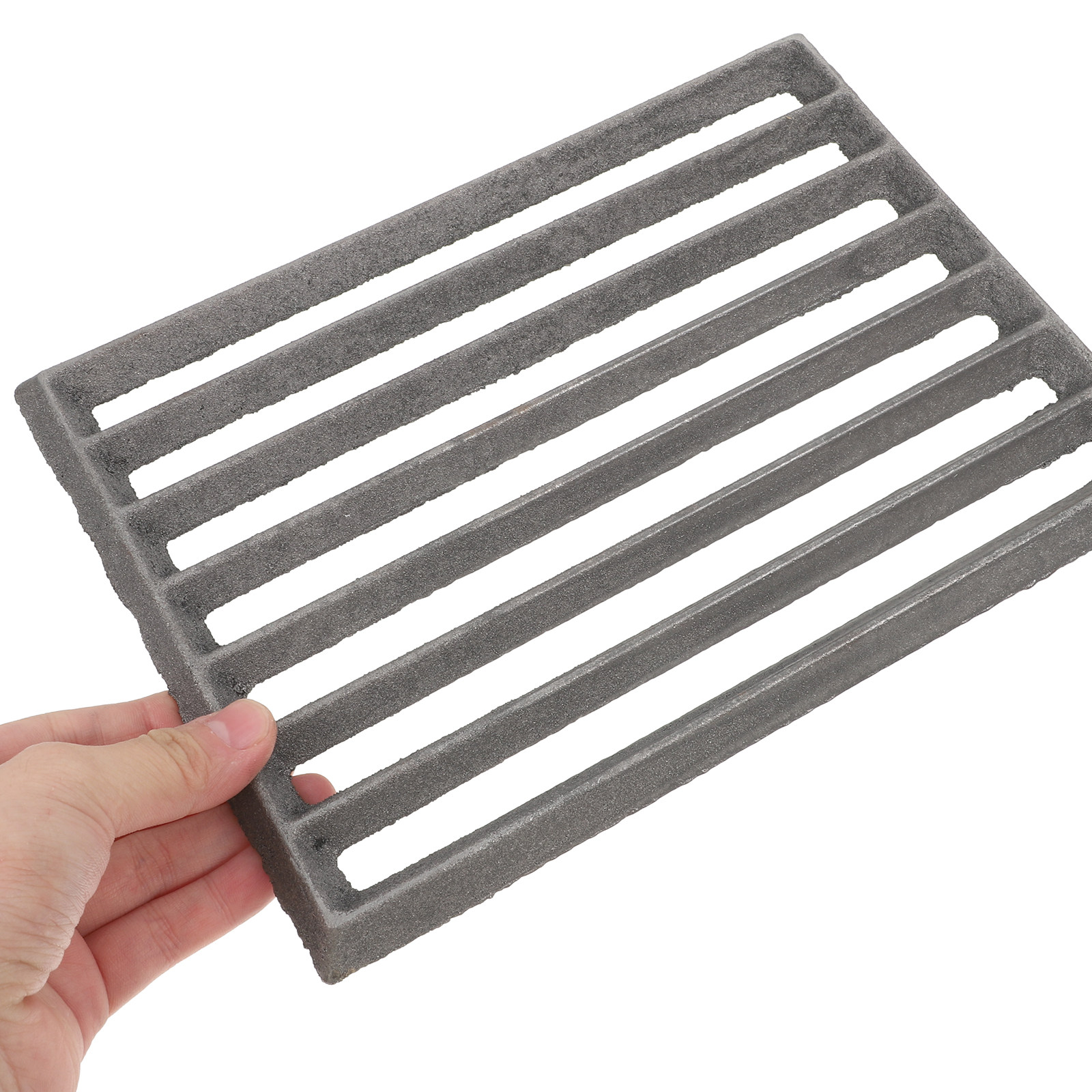 プレミアム鋳鉄製長方形グリル網 バーベキューグリルストーブ  - Camping Cooking Grate のレビューと価格