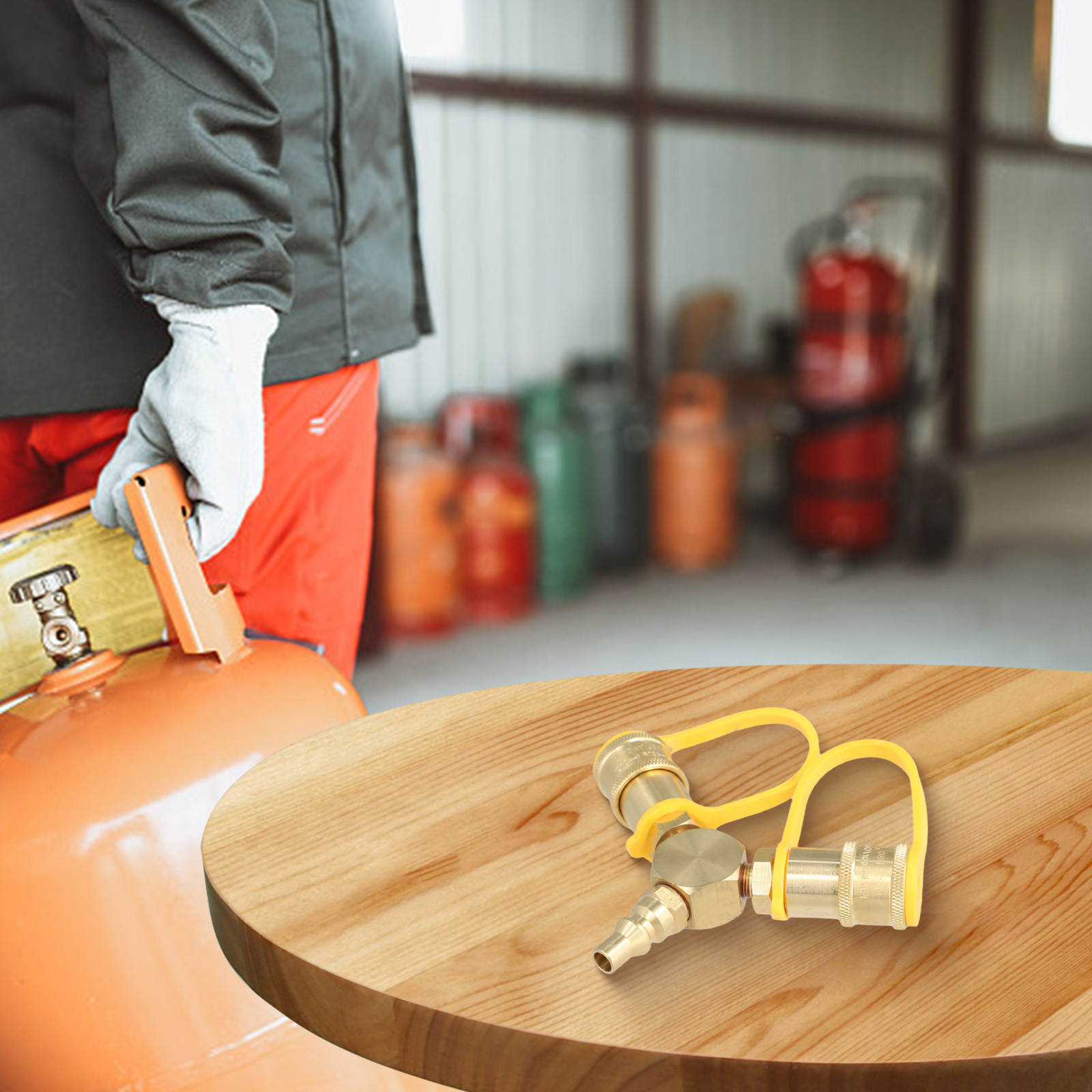 真鍮製1/4インチクイックコネクトY型スプリッターアダプター - Camping Cooking Propane のレビューと価格