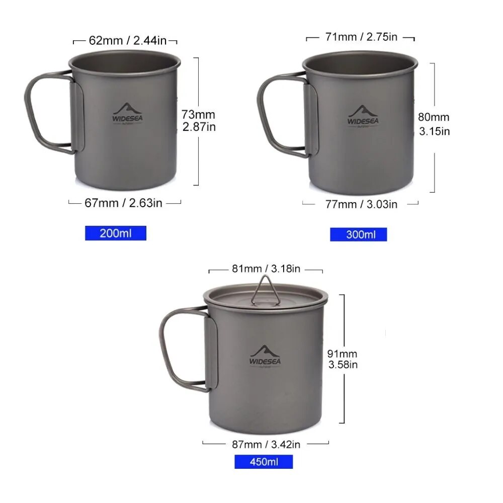 キャンプ用マグチタンカップ観光用食器ピクニック用品屋外キッチ - Camping Cooking And Dining Set のレビューと価格