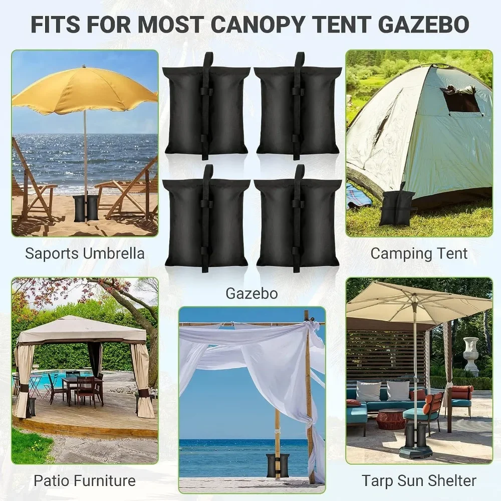 キャンプ用品ガーデンガゼボ足脚足ウェイトサンドバッグマーキー - Camping Cooking Gazebo のレビューと価格