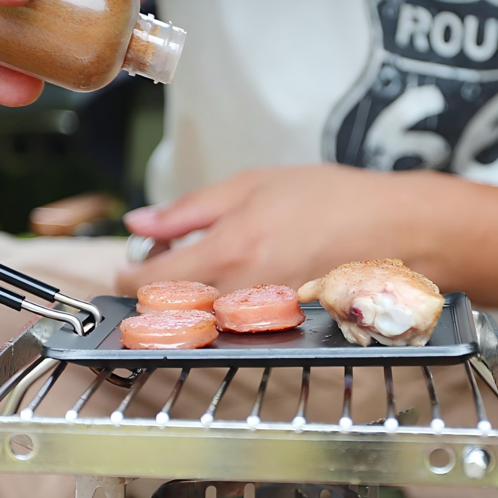 キャンプ用フライパン アウトドア ポータブルグリルパン バー - Camping Cooking Disc のレビューと価格