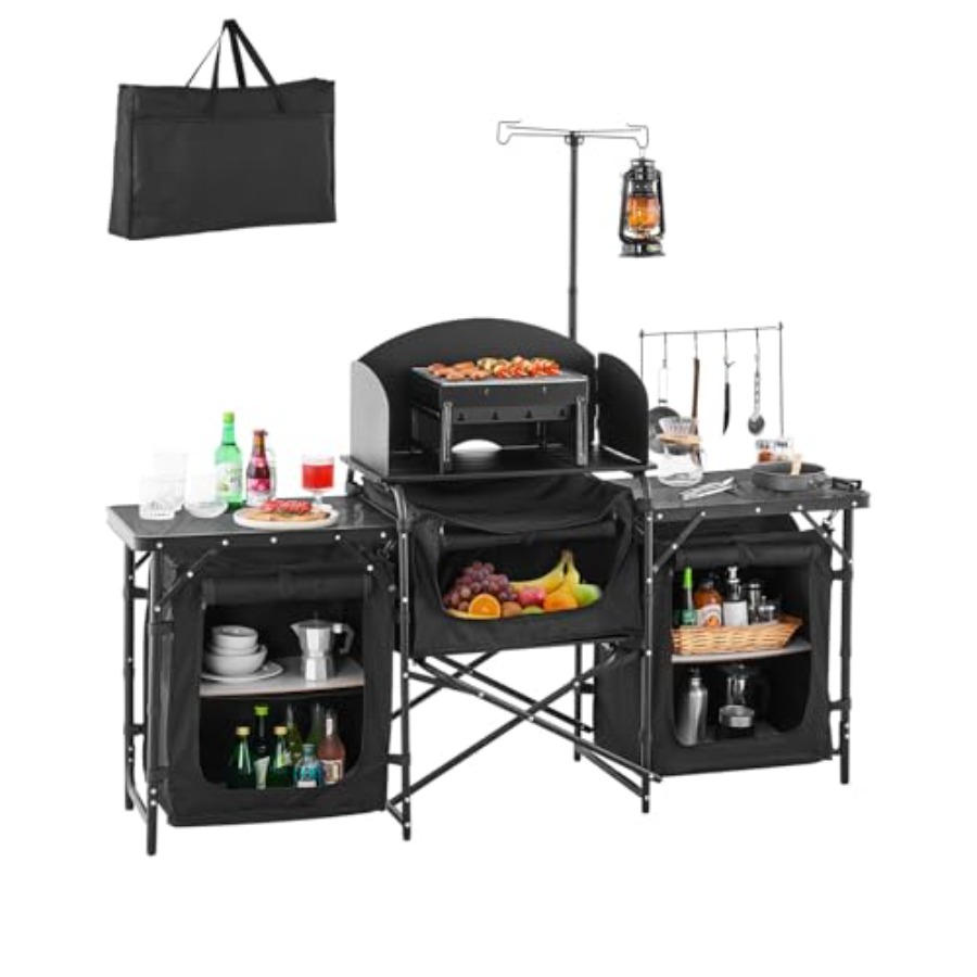 キャンプキッチンテーブル、屋外キャンプクッキングテーブル、3 - Camping Cooking Bag のレビューと価格
