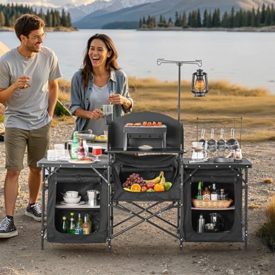 キャンプキッチンテーブル、屋外キャンプクッキングテーブル、3 - Camping Cooking Bag のレビューと価格