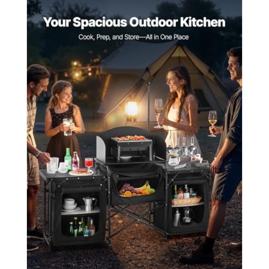 キャンプキッチンテーブル、屋外キャンプクッキングテーブル、3 - Camping Cooking Bag のレビューと価格